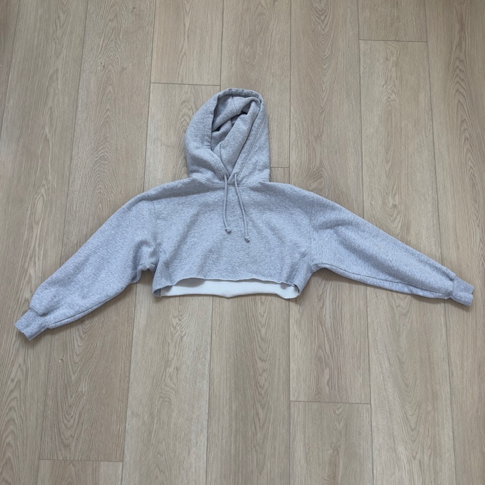 Aritzia TNA CozyAF Boyfriend Cropped Hoodie